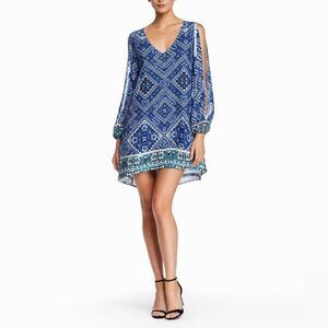 Lovers + Friends Gracie Mini Dress – Medina Scarf Print, Size Small, NWT